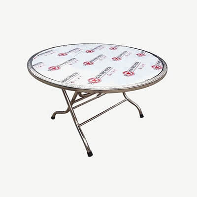 Bàn Tròn Inox 1m2 - Chân Rời - Ø 32